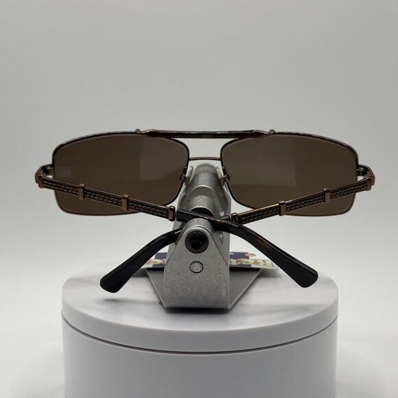 NOS Vintage Y2K Designer Men\'s Sunglasses Cole Haan | Leather Wrapped Double Bar main image 9